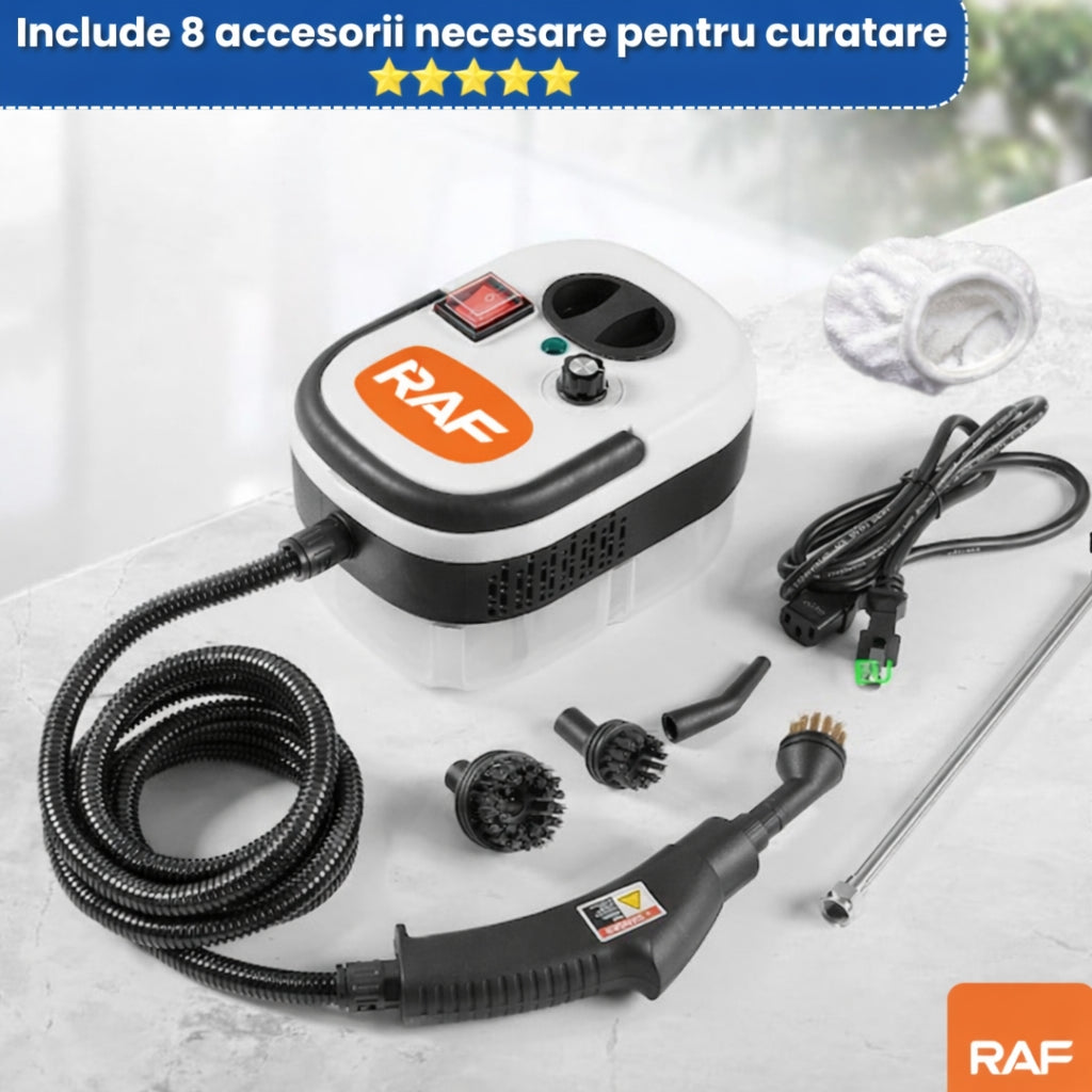 Aparat de Curățat cu Abur  – Igienizare, Degresare, Rezervor 1L și Accesorii Multiple