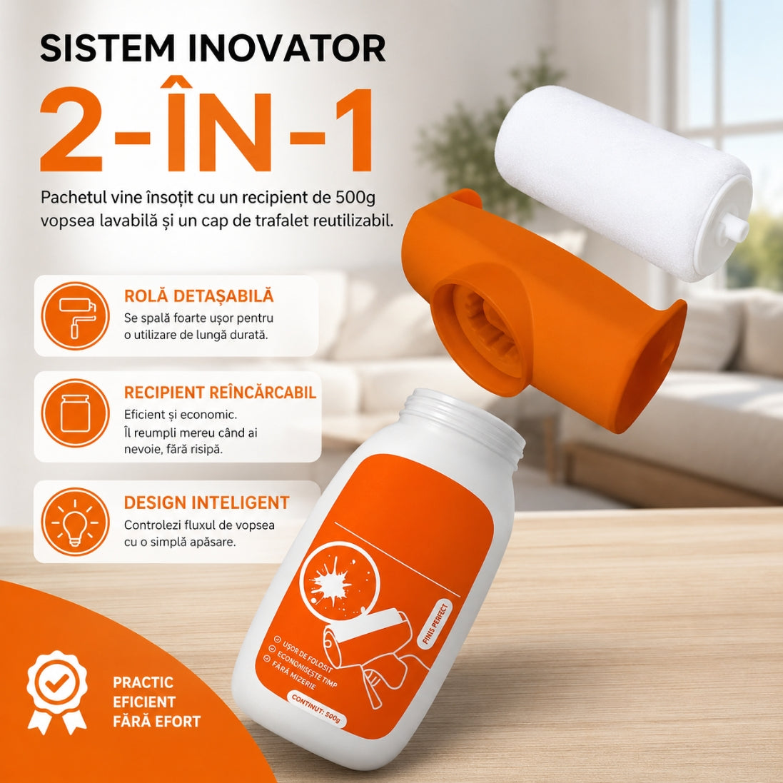 Trafalet pentru Vopsea cu Rezervor 500 ml – Vopsire Rapidă și Fără Stropi
