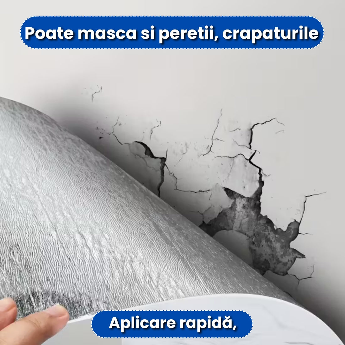 Set 20 Plăci Autocolante PVC – Imitație Marmură, 60×30 cm