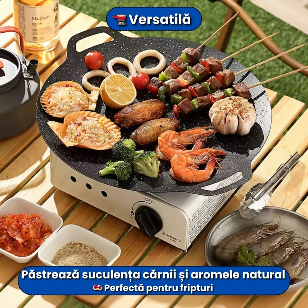 Plită Japoneză Antiaderentă 32 cm – Material Durabil, Gătit Uniform