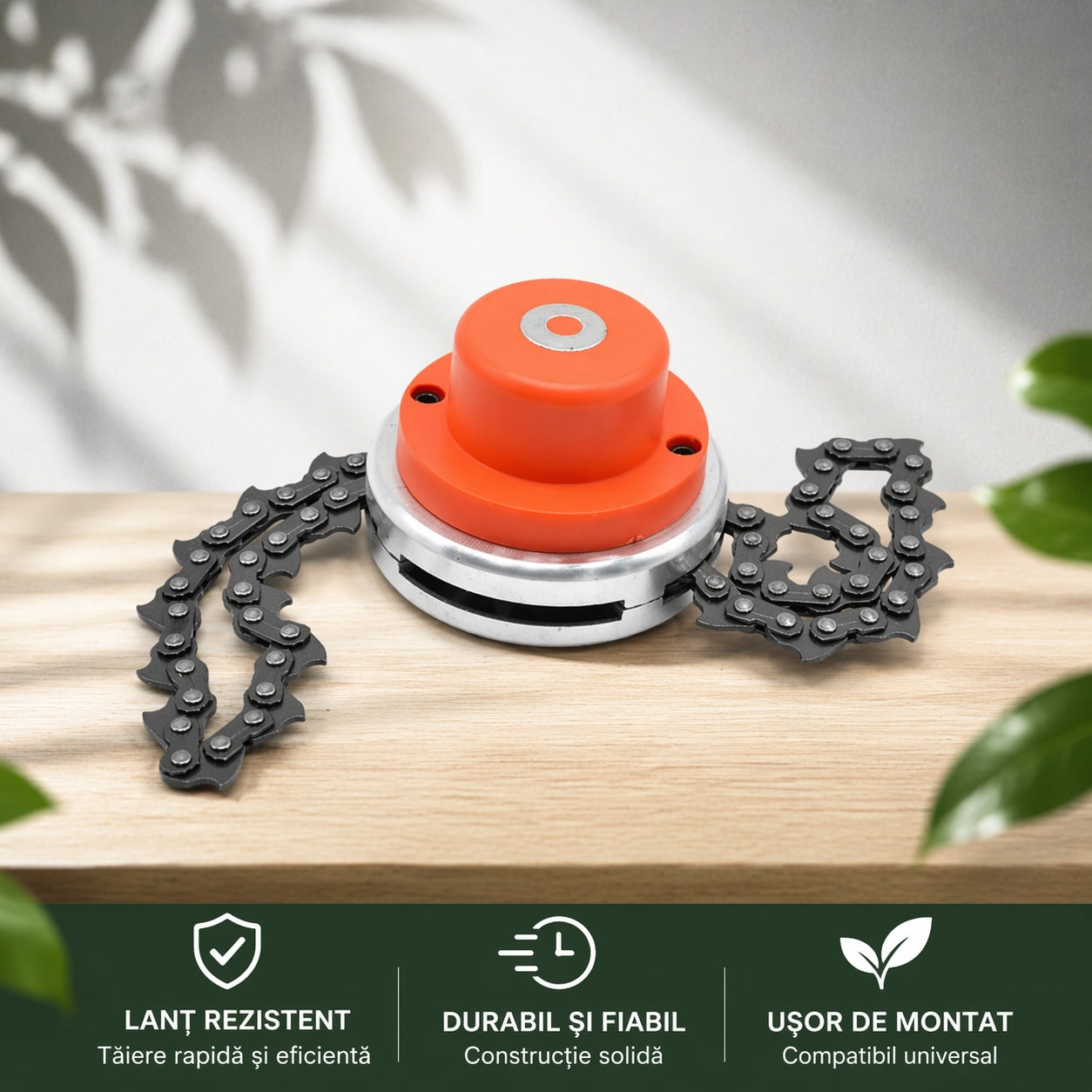 Accesoriu cu lant pentru motocoasa – Ideal pentru iarba tare si arbusti