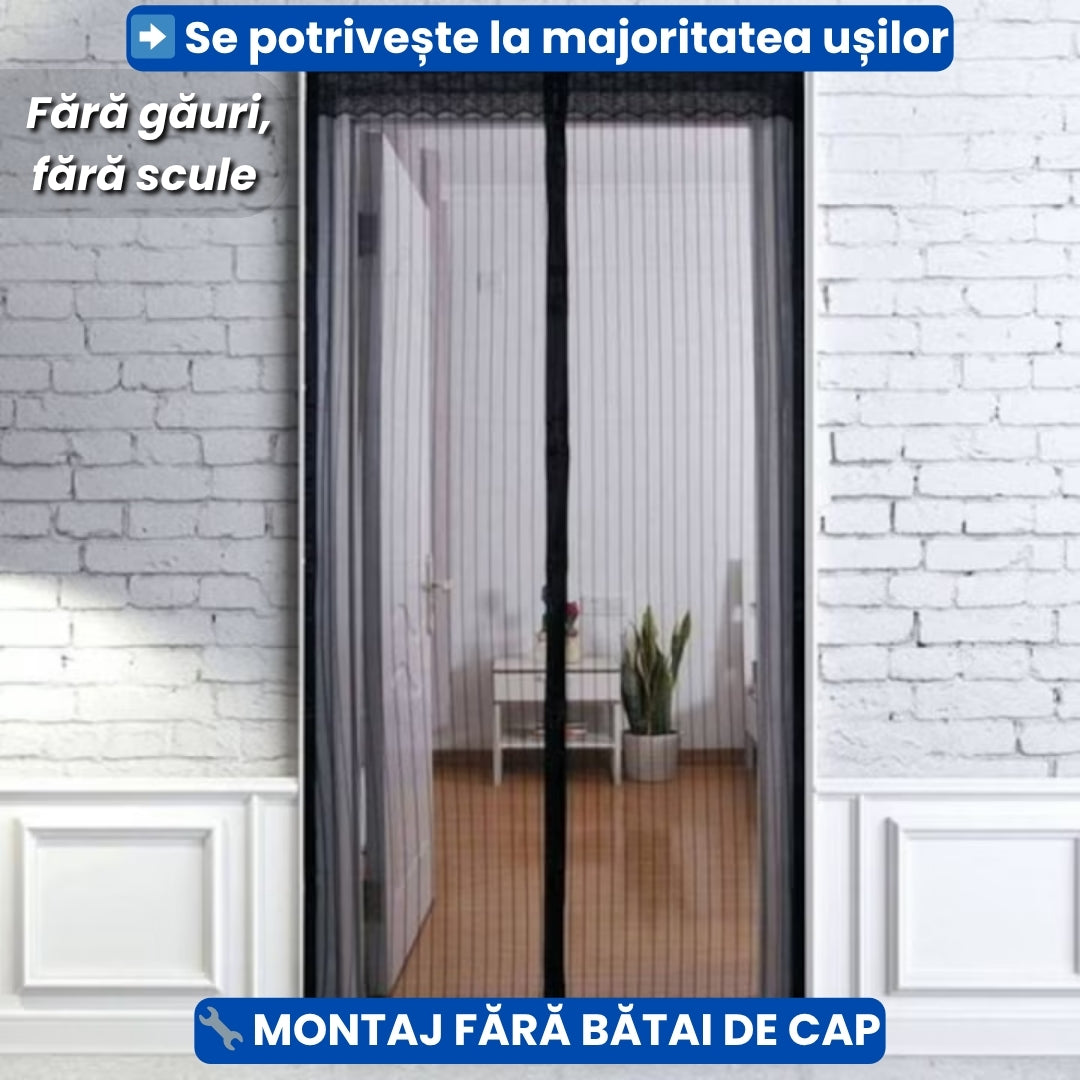 Perdea Magnetică Anti-Insecte 100x210 cm – Protecție Maximă pentru Uși