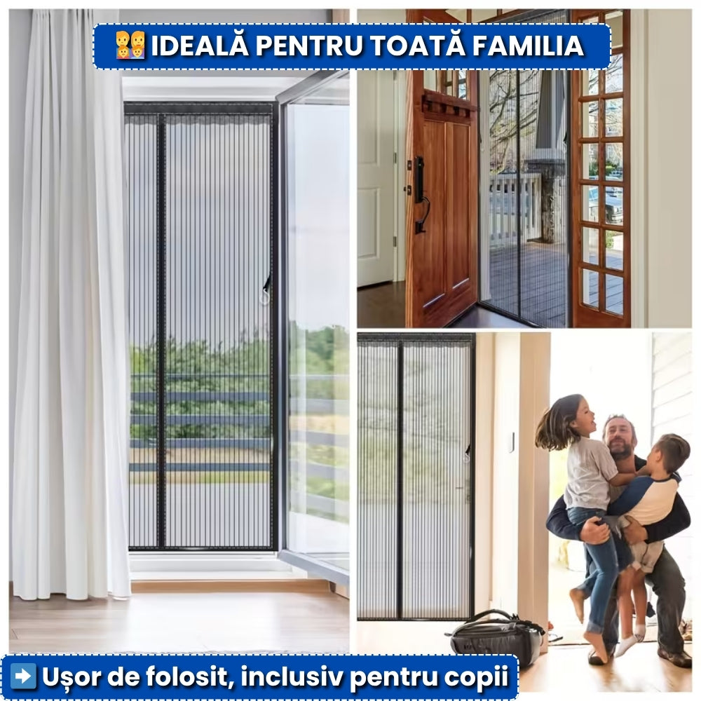 Perdea Magnetică Anti-Insecte 100x210 cm – Protecție Maximă pentru Uși